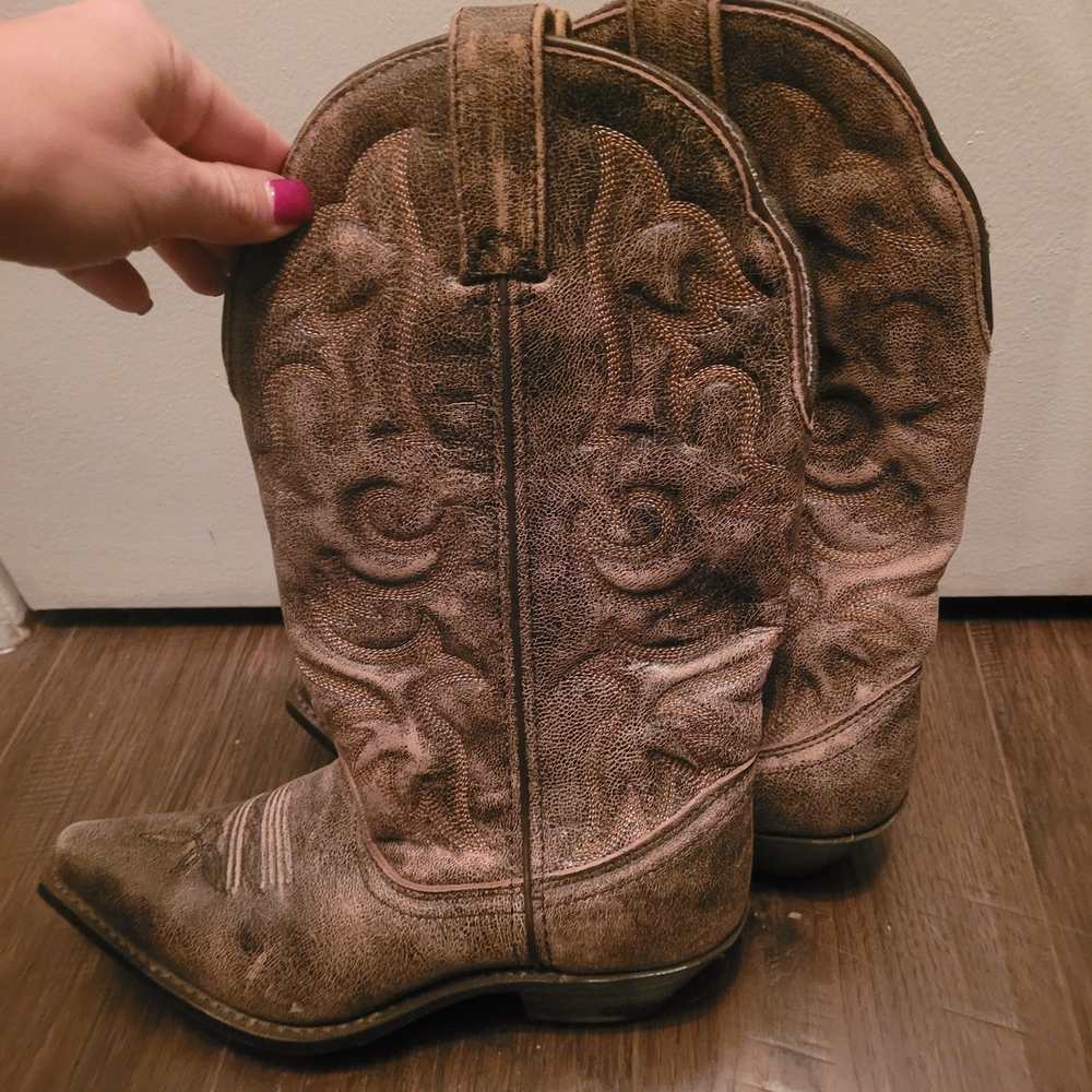 Laredo Leopard Print Lined Boots